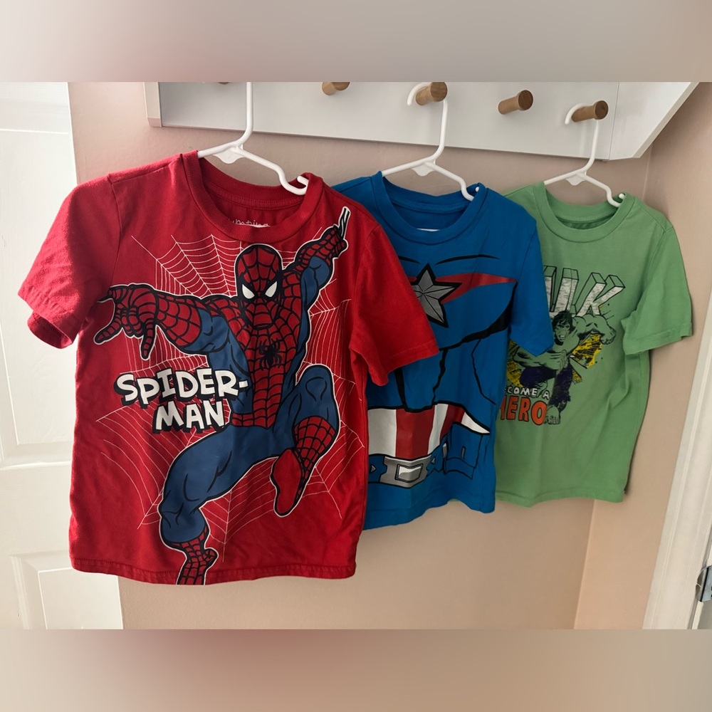 Marvel SuperHero Tees- Boys size 6